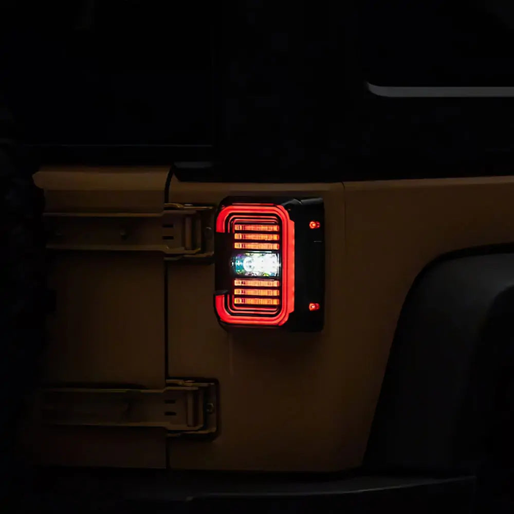 LOYO® 7 Inch LED King Kong Headlights with Huge C-Shaped Tail Lights Combo - High Performance Off-Road Lighting for Trucks, Jeeps & ATVs - Perfect for Night Driving, Off-Road Adventures & Vehicle Customization