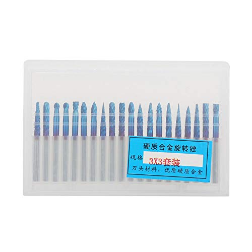 Premium Tungsten Carbide End Mill - High Heat Resistance Milling Cutter for Metal & Woodworking - CNC Cutting Tool for Industrial & DIY Projects - Perfect for Metal Fabrication, Model Making & Wood Carving