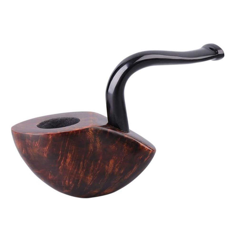Premium Briar Wood Smoking Pipe - Deepened & Windproof Design, Detachable Cigarette Holder for Easy Cleaning (Red) | Perfect for Outdoor Use, Travel & Relaxation