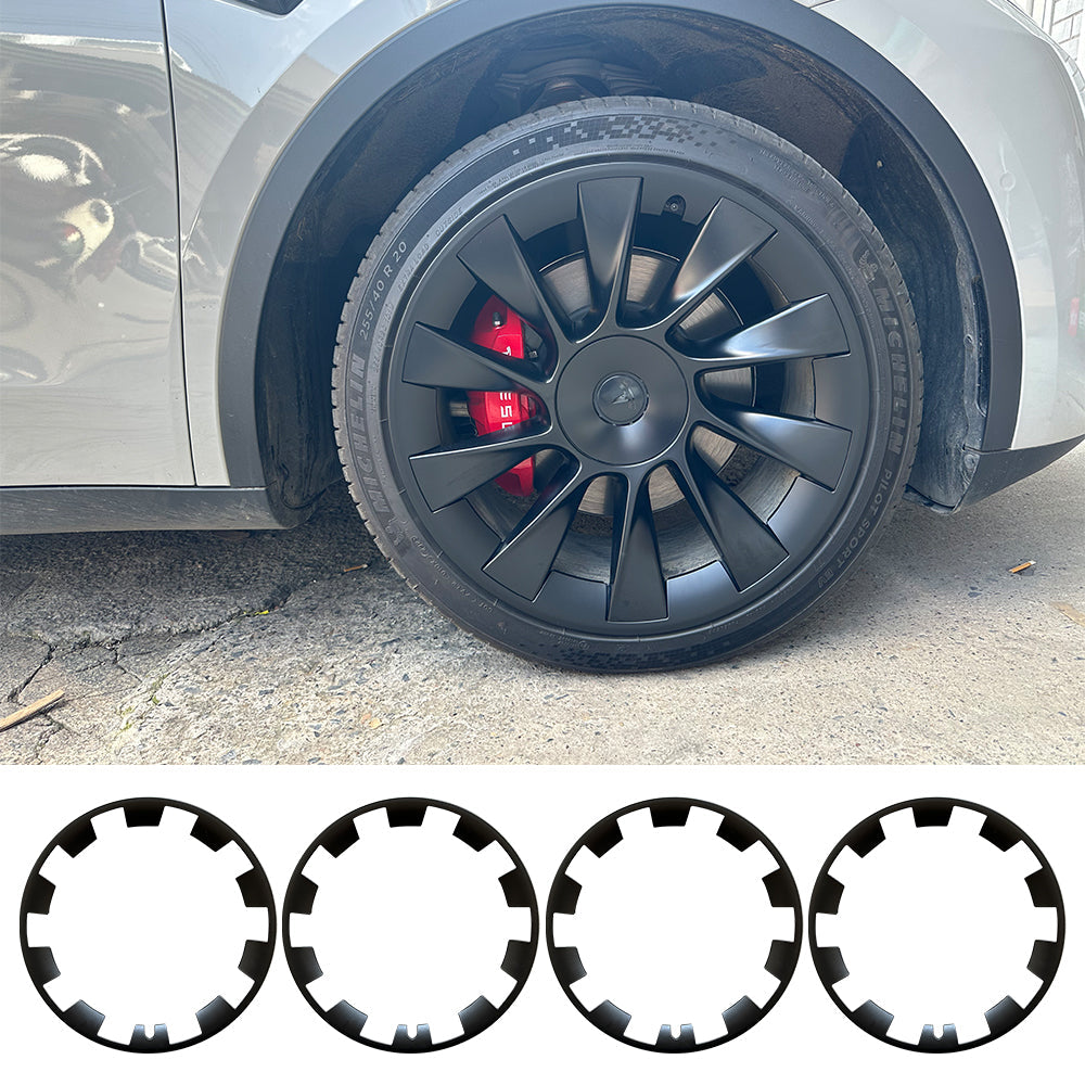 Tesla Model Y 20 Inch RimCase Wheel Protector Kit - Premium Alloy Wheel Protectors for Tesla Model Y (2020-2023) - Prevent Curb Rash & Scratches - Perfect for Urban Driving, Parking & Road Trips