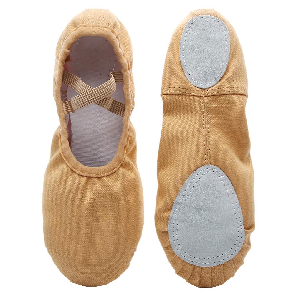 Healifty Ballet Dance Shoes - 1 Pair Soft Leather Ballet Slippers for Women & Girls - Perfect for Ballet Class, Recital, Practice, and Dance Performances
