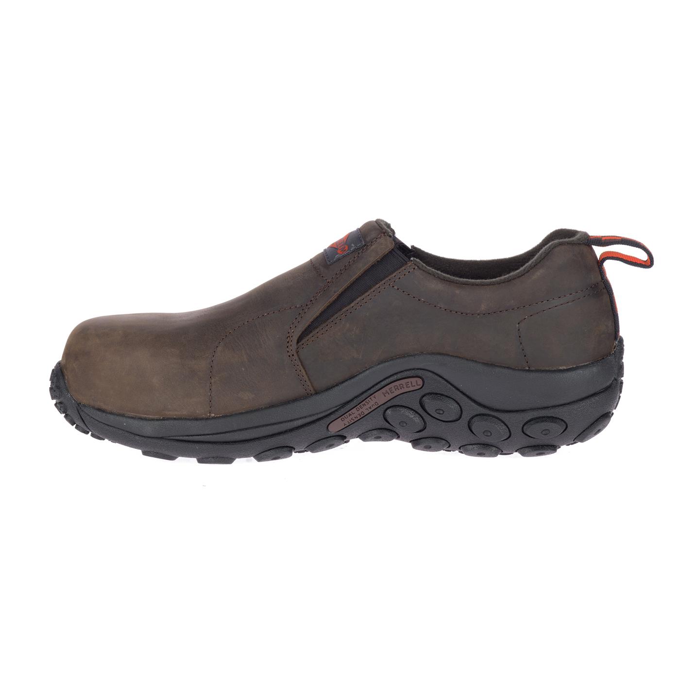 Jungle Moc LTR Men's Composite Toe Work Boots - Espresso Brown - Slip Resistant & Comfortable for Construction, Warehouse & Outdoor Work