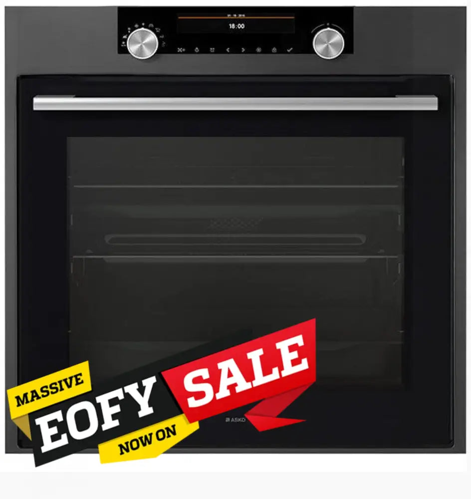 ASKO OT8637A 60cm Built-In Electric Oven in Anthracite - Perfect for Modern Kitchens, Baking & Roasting
