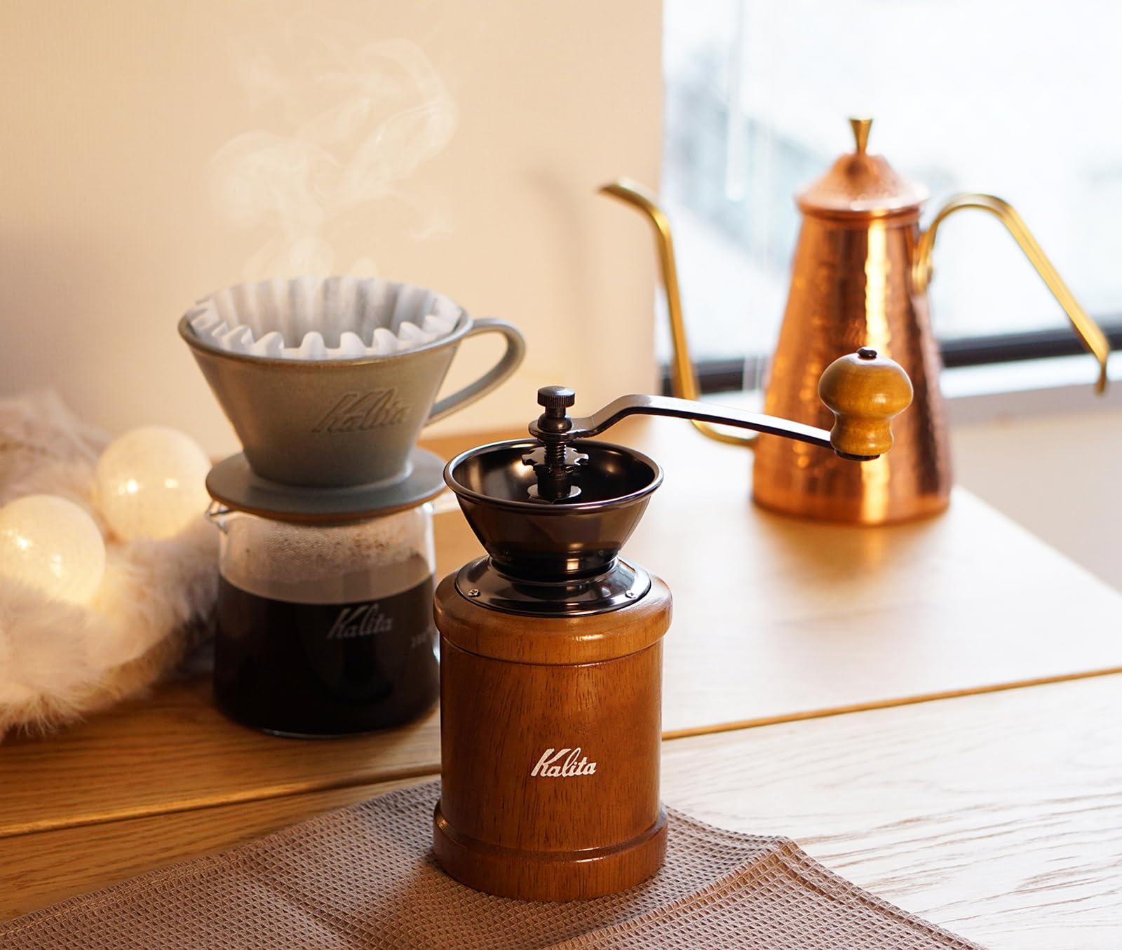 Premium Japanese Copper Coffee Pot - Tsubama Slim 700CU (700ml/23.7oz) with Fine Nozzle for Perfect Pour Over | Direct Fire Drip Kettle for Home Brewing, Cafe Use & Camping Outdoor Activities