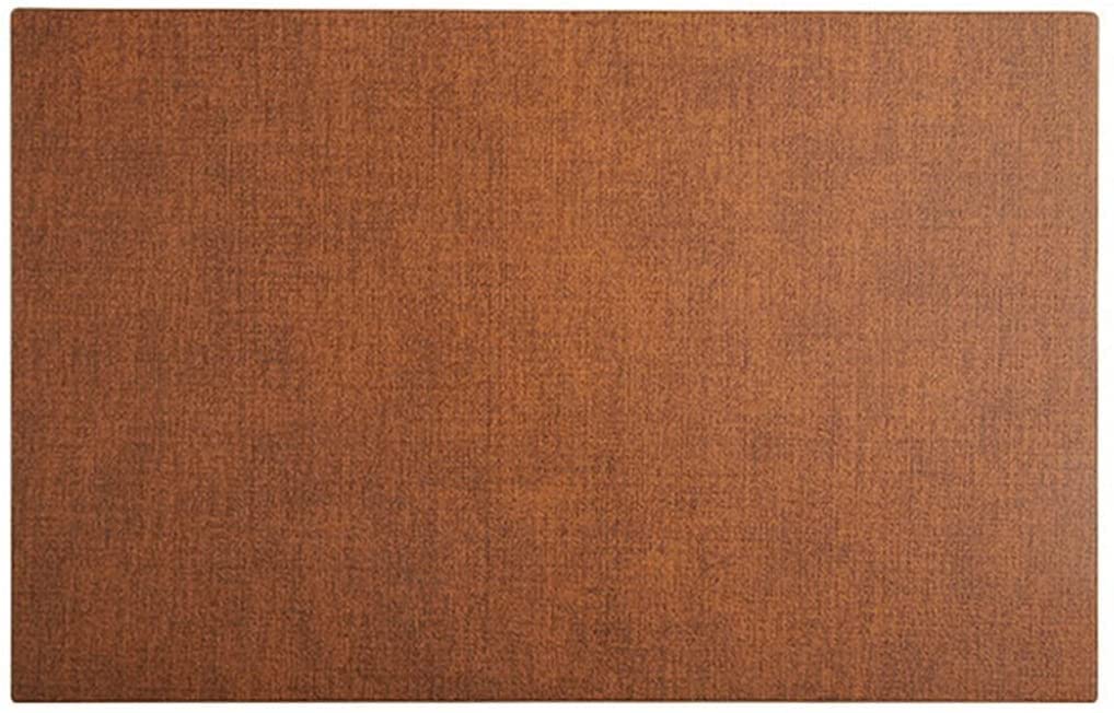 Premium PU Leather Heat Insulation Placemats - Non-Slip Tableware Pads for Dining Table, Round Coaster Placemat Set (Brown) - Perfect for Formal Dinners, Family Gatherings & Daily Use