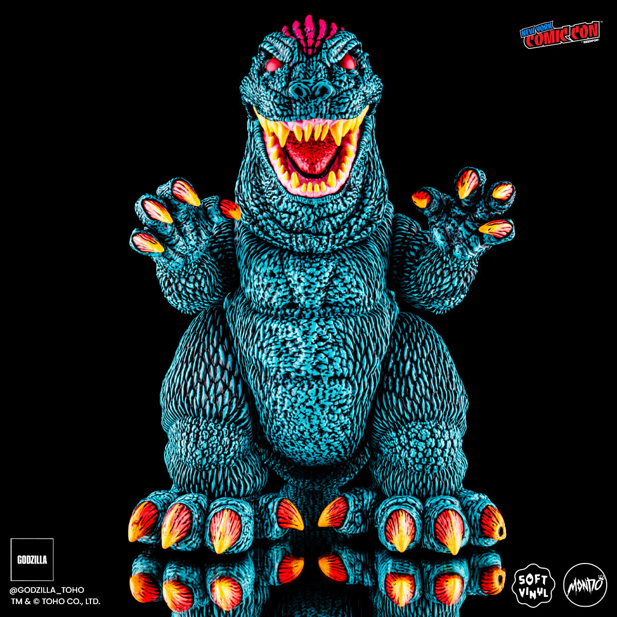 Godzilla Designer Vinyl Figure by James Groman - Psychedelic Variant Collectible Toy | Perfect for Anime Fans, Pop Culture Collectors & Home Office Decor