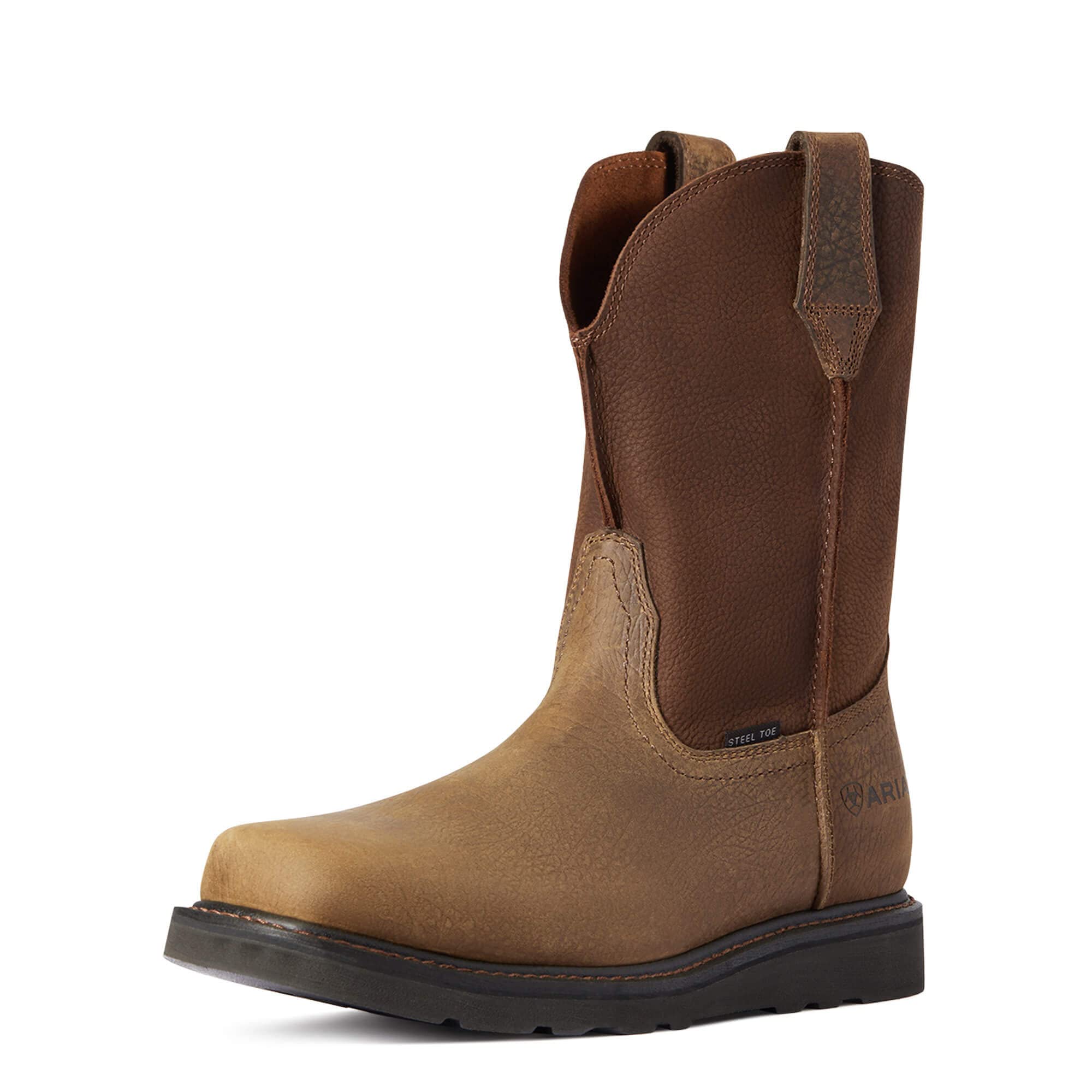 Rambler Wedge Steel Toe Work Boots for Men - Slip Resistant & Waterproof Safety Shoes for Construction, Warehouse & Outdoor Work