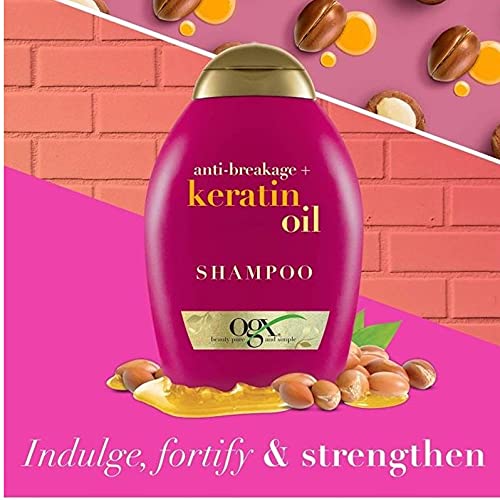 **OGX Keratin Oil Shampoo, Conditioner & B5 Weightless Mist 3-Piece Hair Care Gift Set for Women - Perfect for Diwali, Karvachauth & All Seasons - Includes Decorated Gift Basket - Ideal for Gifting & Special Occasions**