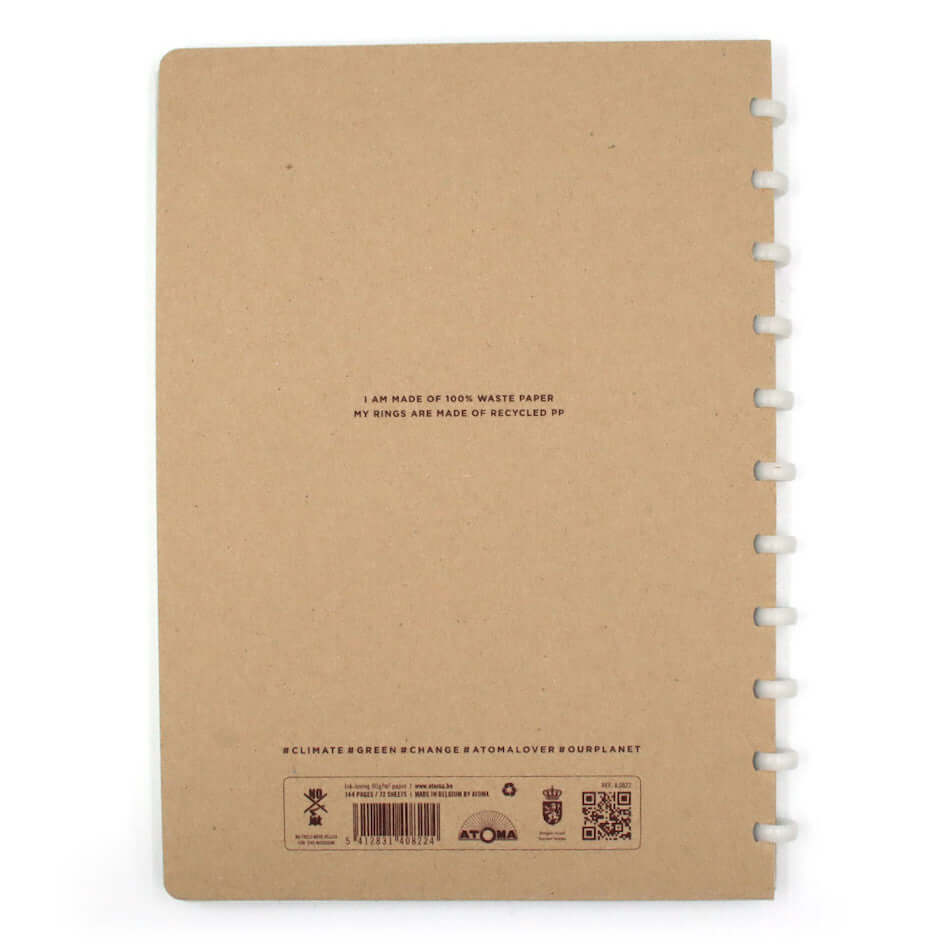 Atoma #Climate Notebook 210 x 295 - Refillable Spiral Notebook with Durable Cover for School, Office & Journaling - Eco-Friendly Paper for Note Taking, Sketching & Planning