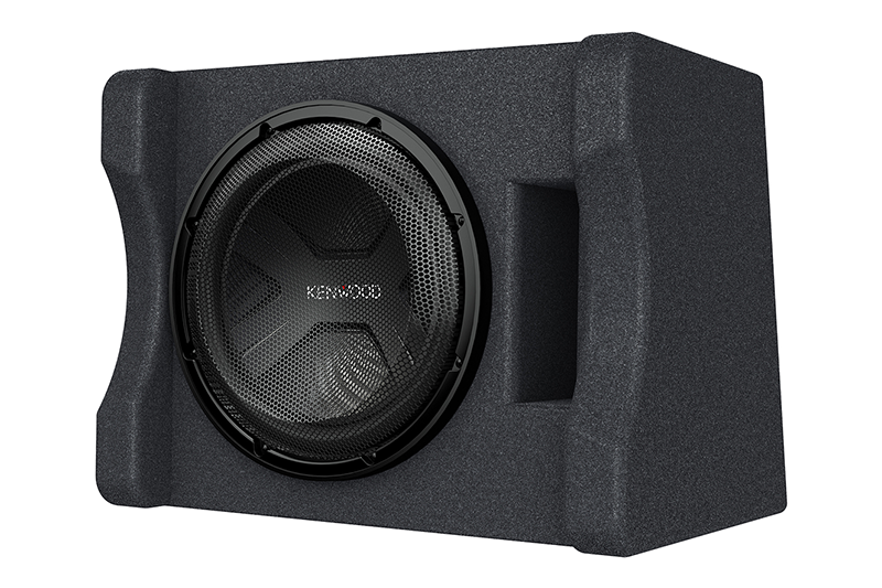Kenwood P W3041S 12-Inch Preloaded Subwoofer Enclosure - Powerful Bass for Car Audio & Home Theater Systems | Perfect for Music Lovers & Audiophiles