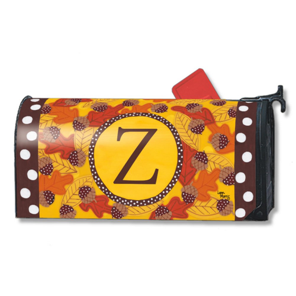 Personalized Fall Follies Monogram Mailbox Cover - Durable Magnetic Mailbox Decoration for Seasonal Home & Garden Decor | Perfect for Autumn, Thanksgiving & Halloween Outdoor Decorations