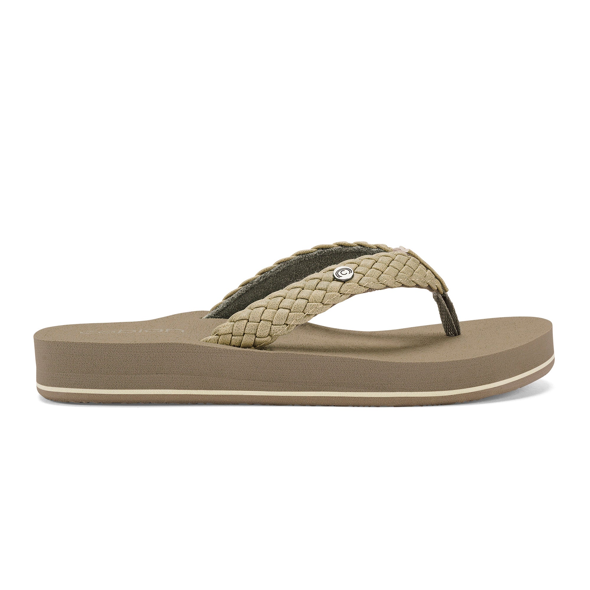Braided Bounce Flip Flops for Women - Comfortable Beach Sandals with Arch Support - Perfect for Pool, Vacation, and Summer Outdoor Activities