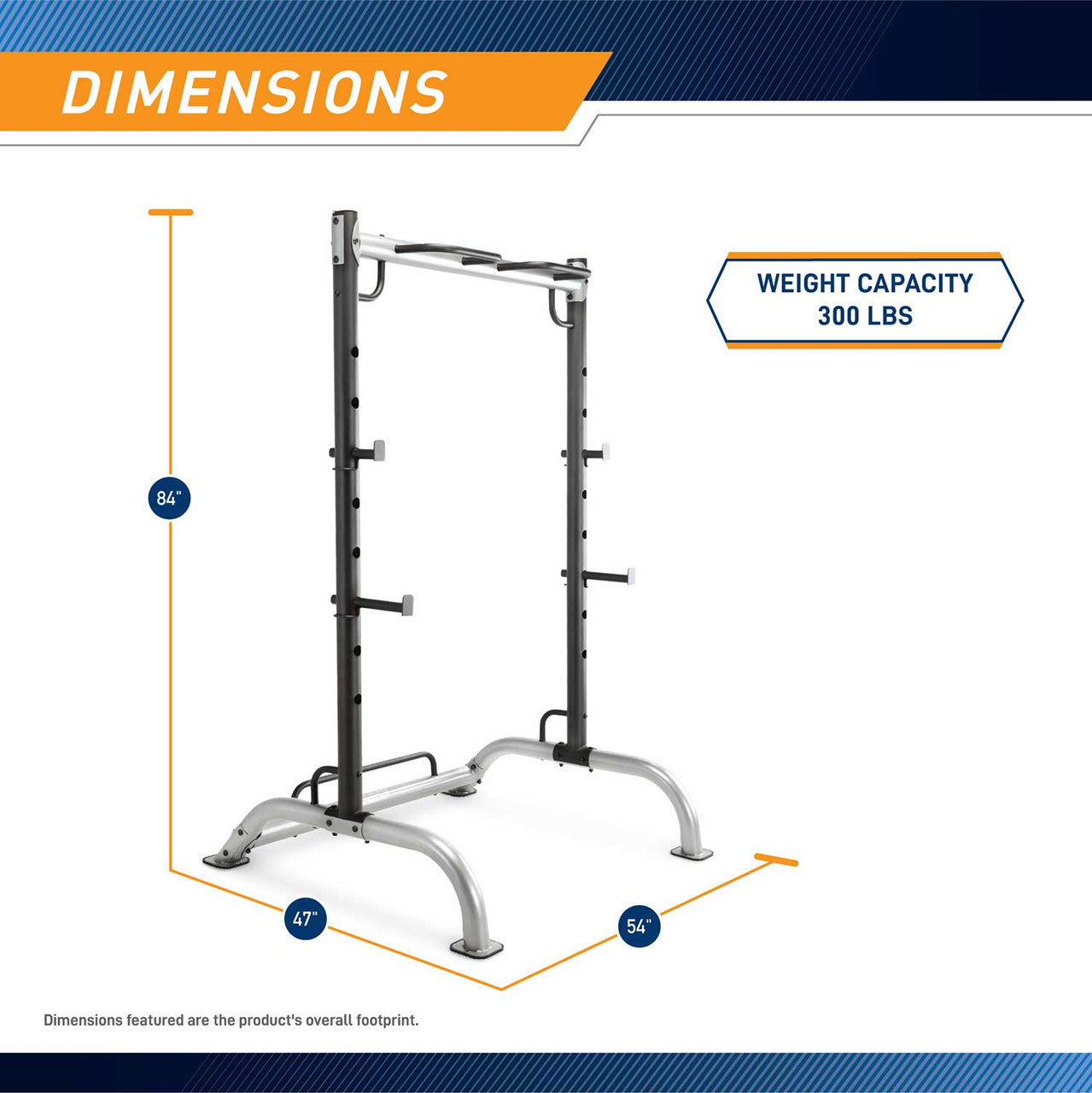 MWB 70500 Power Rack - Heavy Duty Home Gym Equipment for Strength Training & Weightlifting | Perfect for Garage & Basement Workouts