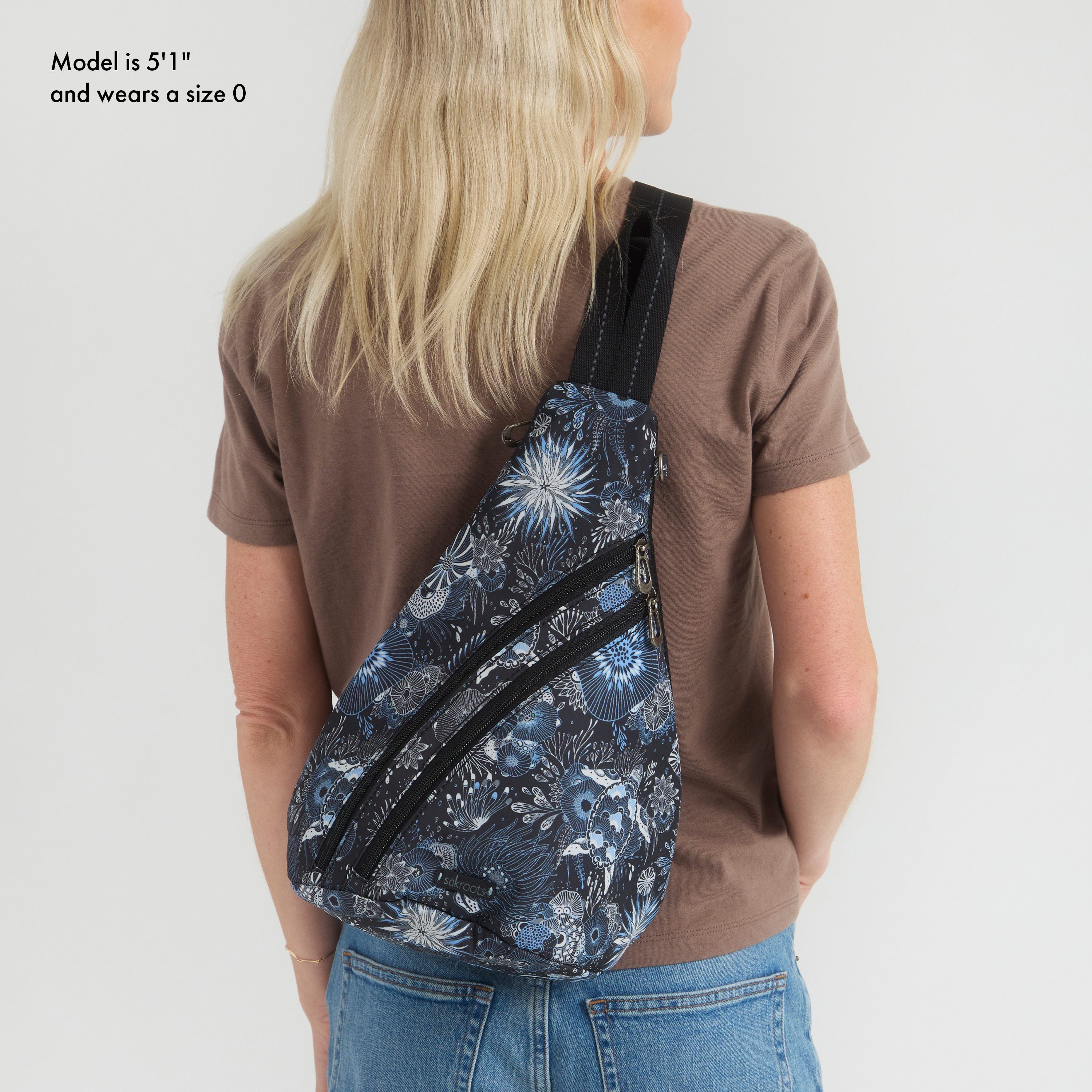 On The Go Sling Backpack - Lightweight Crossbody Bag for Men & Women - Perfect for Travel, Hiking, Commuting & Everyday Use