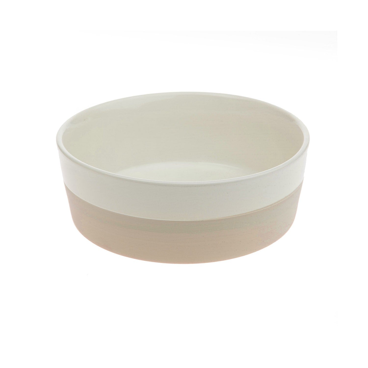 Stainless Steel Two-Tone Dog Bowl - Non-Slip Pet Food & Water Dish for Small Medium Large Dogs - Perfect for Indoor & Outdoor Use