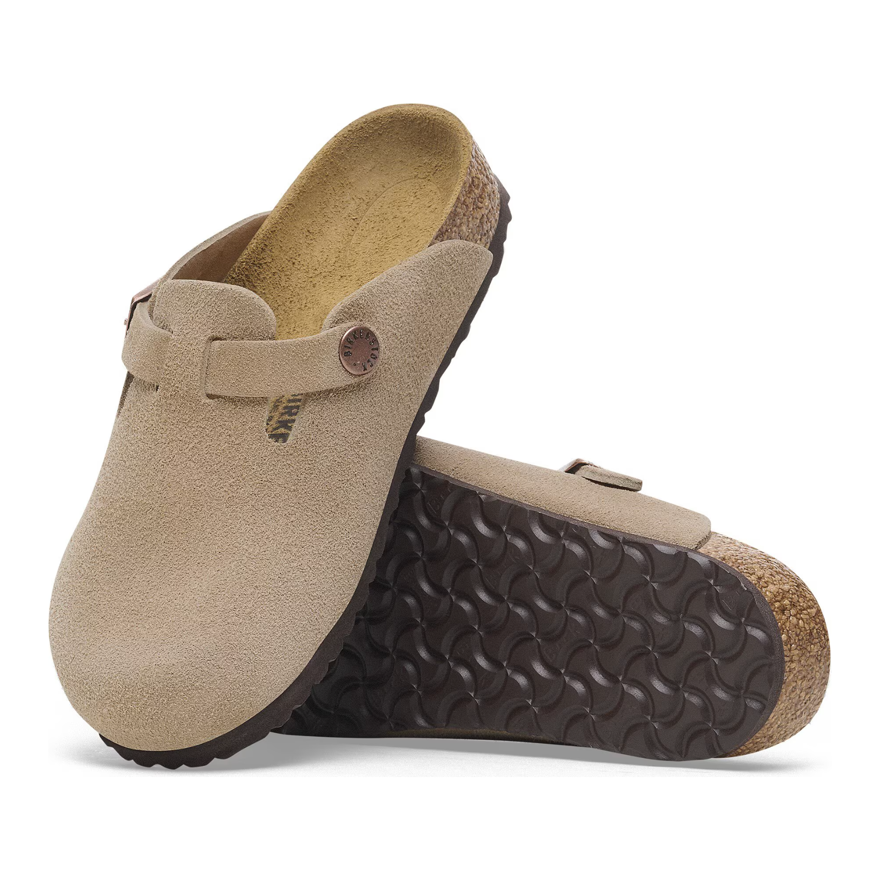 Birkenstock Boston Kids Suede Leather Clogs in Taupe - Comfortable & Durable Footwear for School, Play & Everyday Wear
