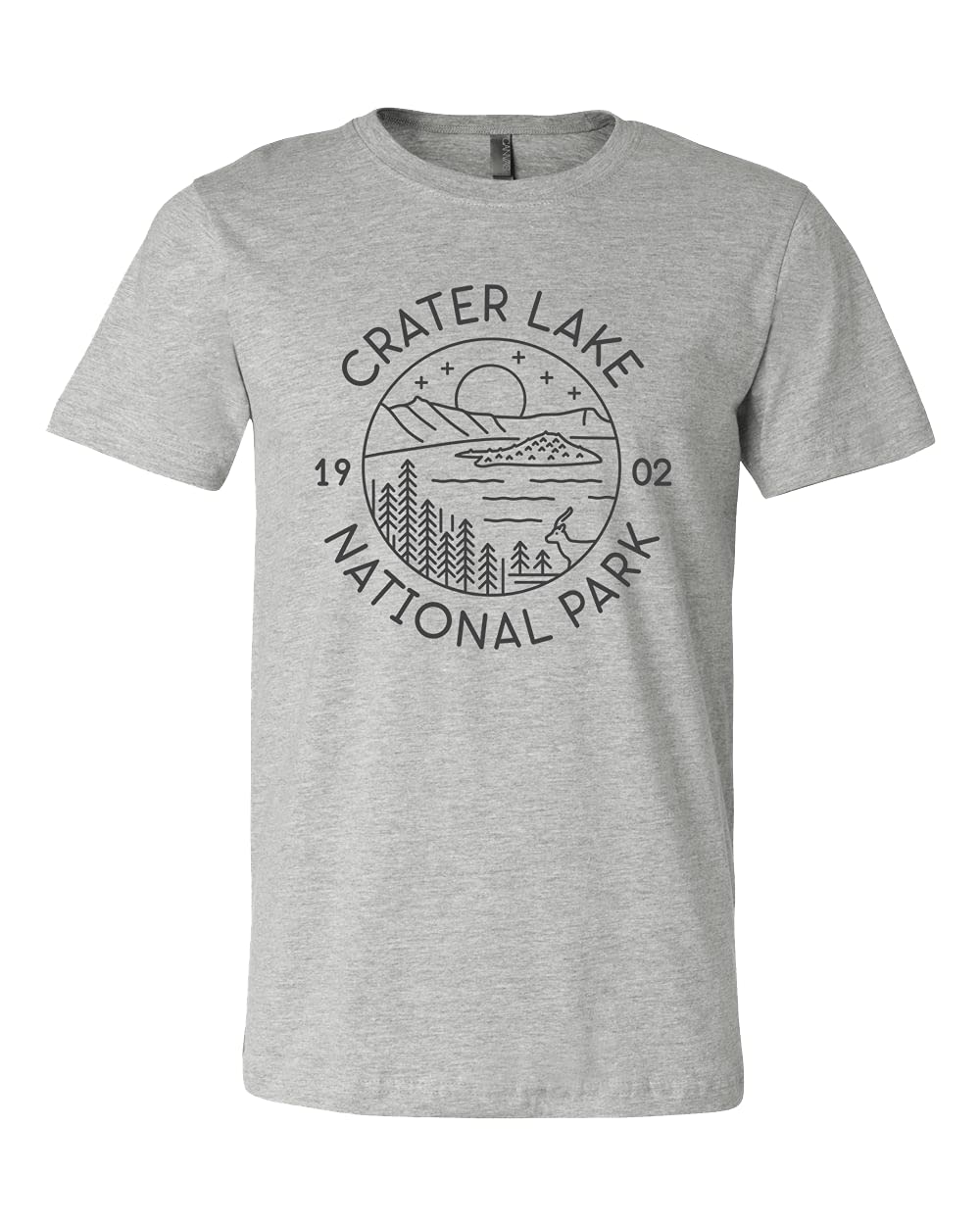 Crater Lake National Park T-Shirt - Hiking & Camping Apparel for Outdoor Enthusiasts - Oregon Travel Souvenir & Nature Lover Gift