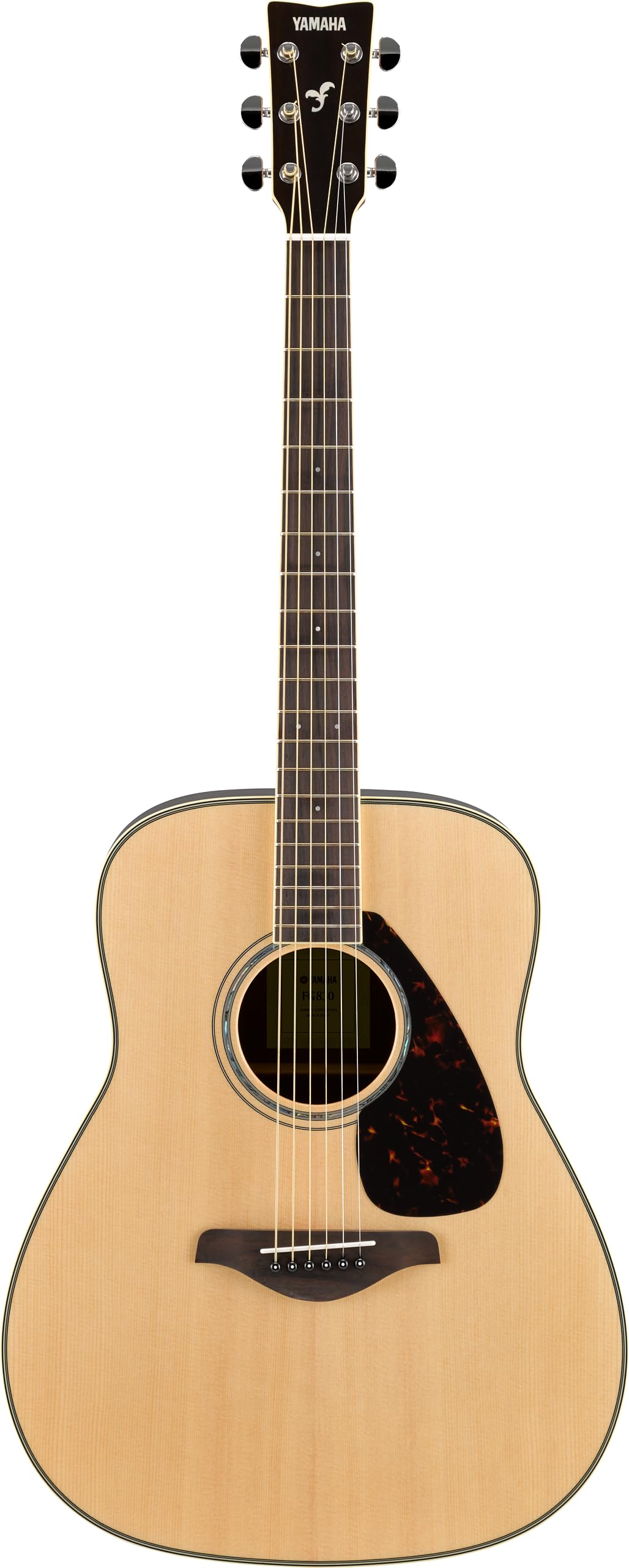 Yamaha FG840 Solid Top Acoustic Guitar with Flamed Maple Back & Sides - Perfect for Beginners, Professionals & Live Performances
