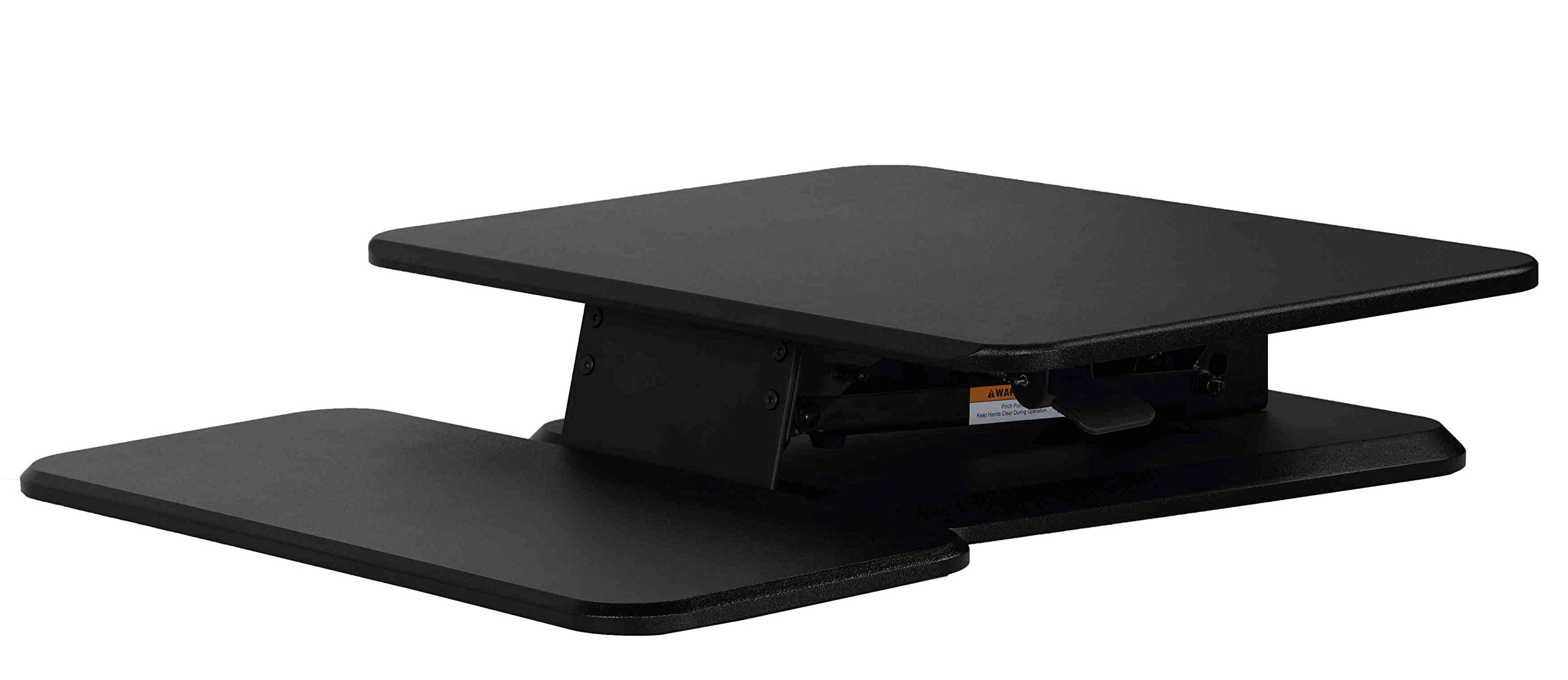 Cortesi Home Orbit Sit to Stand Adjustable Height Desktop Converter Monitor Stand - Ergonomic Workspace Solution for Office & Home, Black - Perfect for Computer, Laptop & Dual Monitor Setup