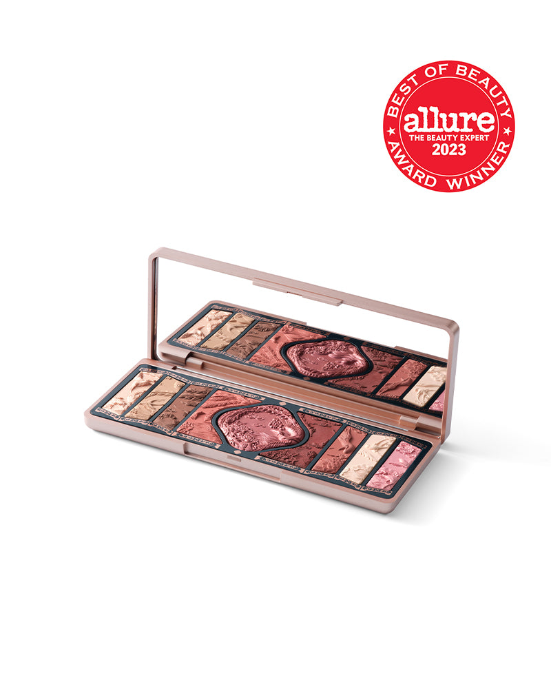 Floral Engraved Phoenix Makeup Palette - 12 Color Eyeshadow & Blush Set for Professional & Everyday Makeup | Perfect for Bridal, Party & Special Occasion Looks