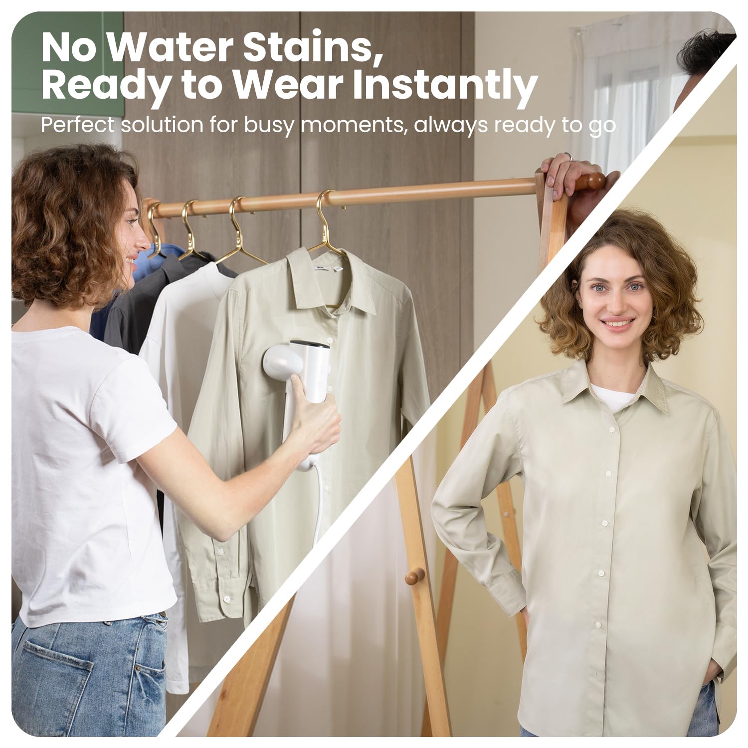 Neakasa Magic 1 Vacuum Steamer - 2300Pa Powerful Handheld Travel Garment Steamer & Iron 2-in-1 for Wrinkle-Free Clothes | Perfect for Travel, Business Trips & Home Use