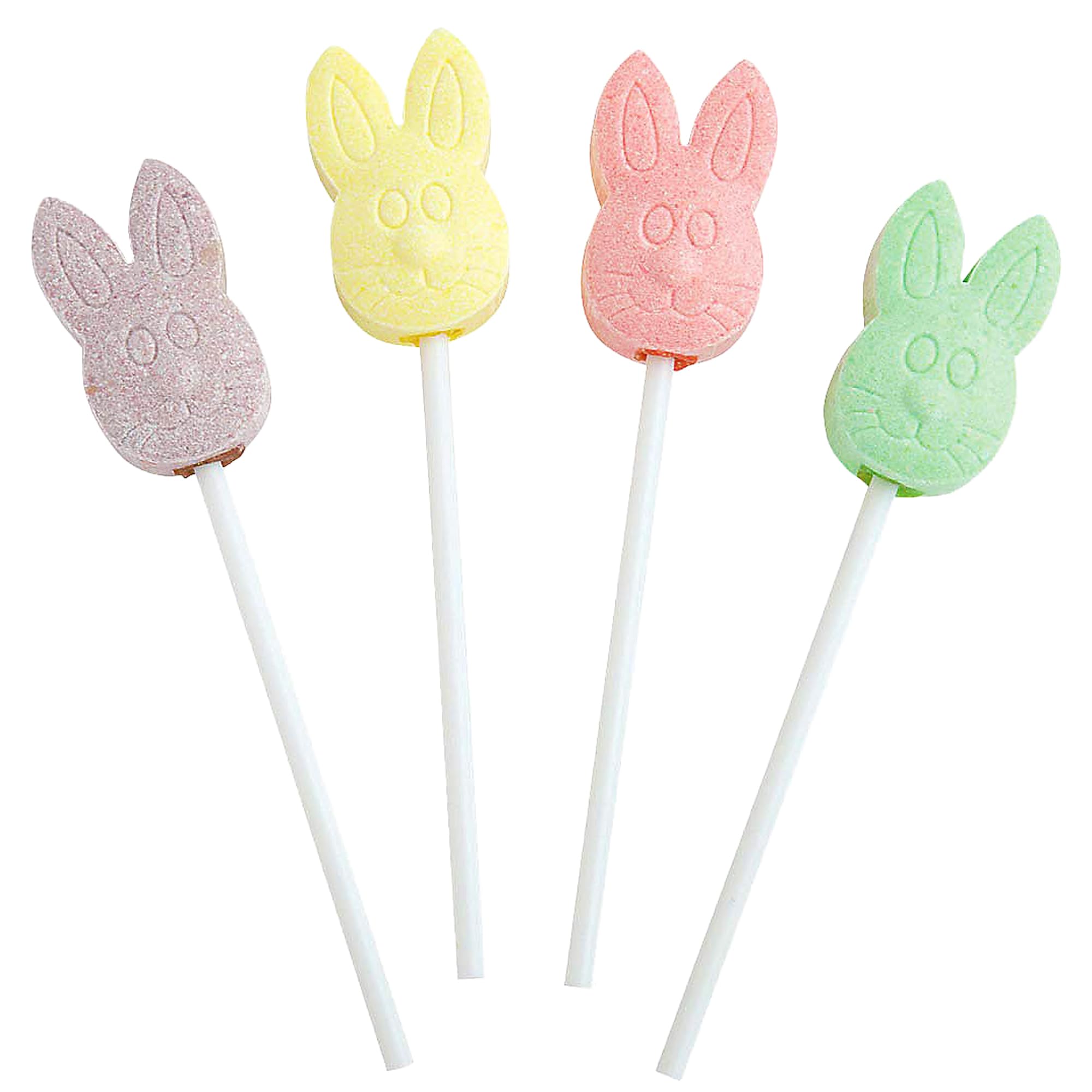46 Pieces Easter Bunny Lollipops - 1 lb Individually Wrapped Suckers - Easter Basket Stuffers, Party Favors & Spring Celebration Candy for Kids, Classroom Treats & Egg Hunt Prizes