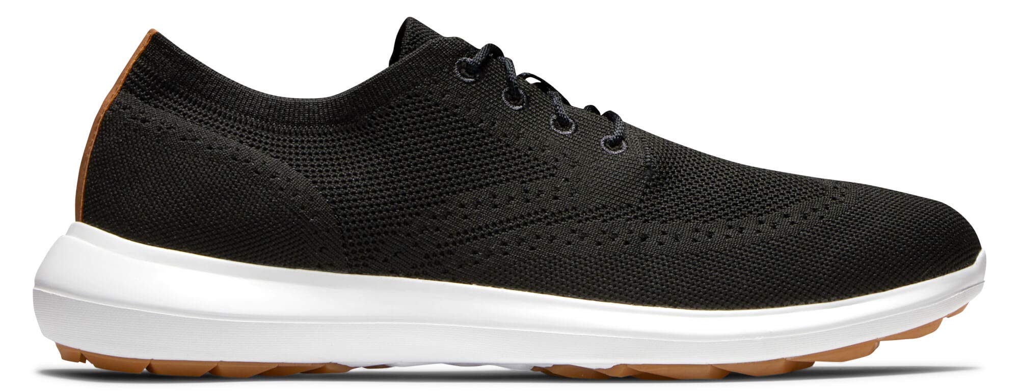 FootJoy FJ Flex LE2 Golf Shoes for Men - Black Limited Edition Wingtip Design | Comfortable & Durable Spiked Golf Shoes for Walking Courses | Perfect for Club Tournaments & Weekend Golf Rounds