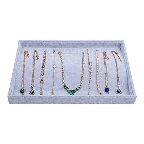 Gray necklaces tray