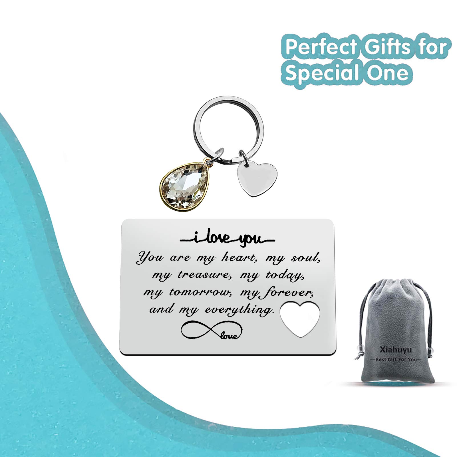 **Personalized Engraved Wallet Insert Card - Romantic Gift for Boyfriend, Husband, Fiance - I Love You Anniversary, Christmas, Birthday & Valentine's Day Gift for Men - Perfect for Weddings, Proposals & Special Occasions**