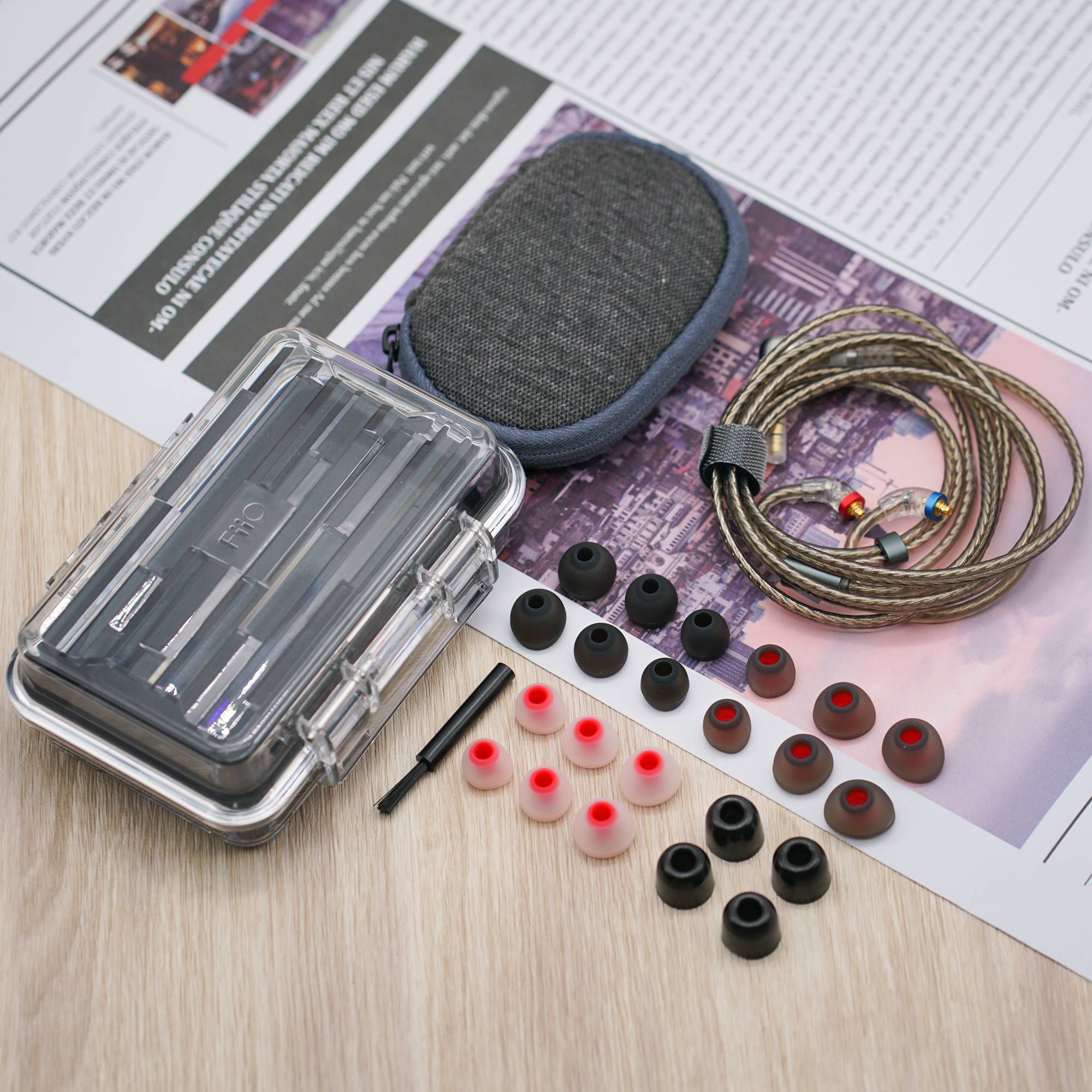 FiiO FH3 High-Performance Hybrid IEMs with Beryllium Plated Dynamic Driver & Knowles Balanced Armatures - Perfect for Audiophiles, Studio Monitoring, and On-the-Go Listening