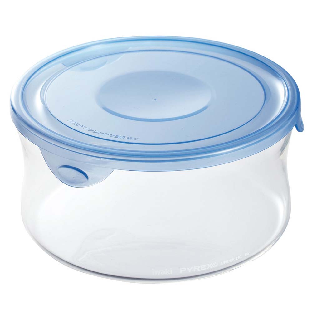 Iwaki Heat-Resistant Glass Food Storage Container with Lid - Round Shape for Microwave, Oven & Freezer - Perfect for Meal Prep, Leftovers & Bento Boxes