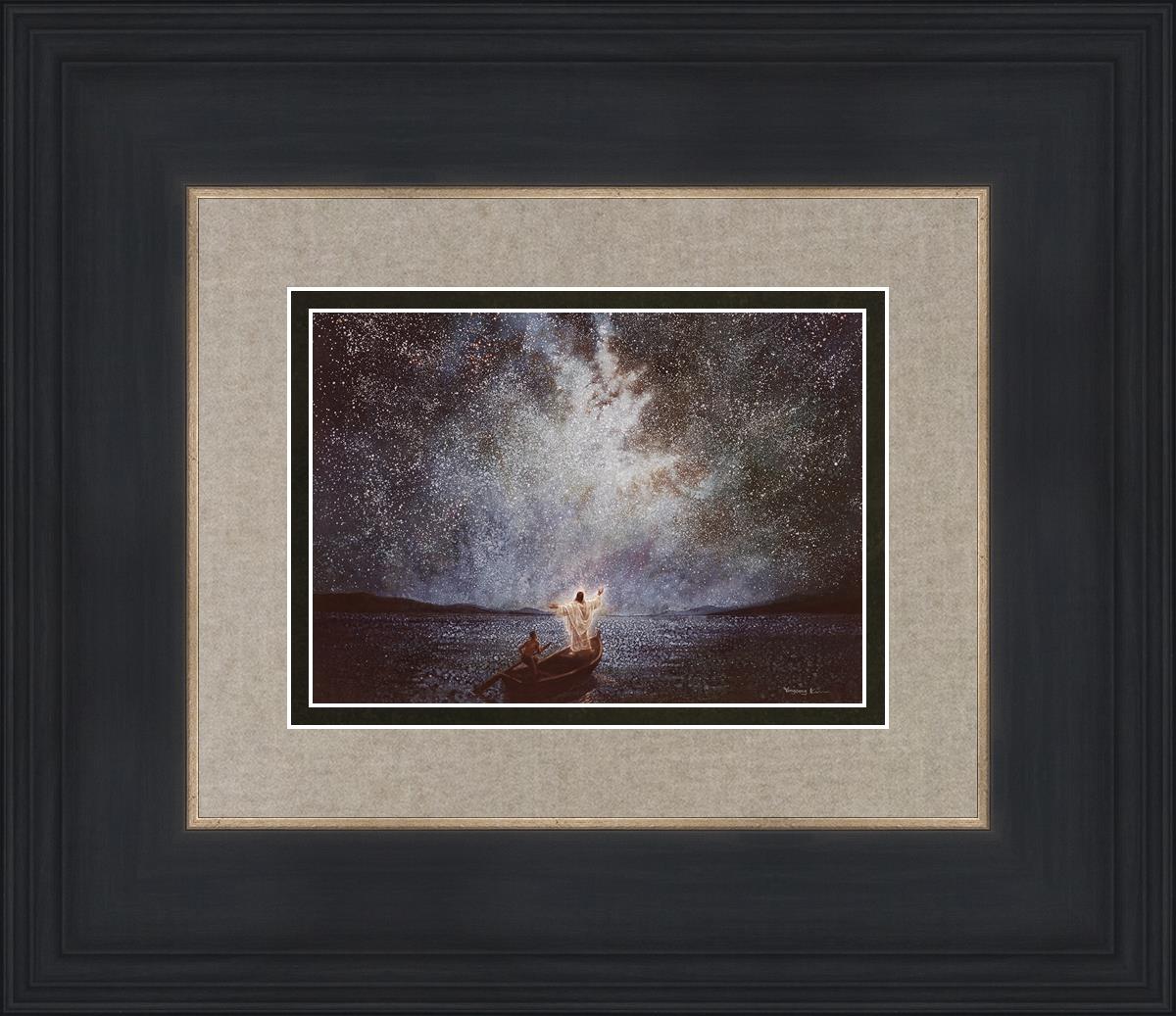 Calm And Stars By Yongsung Kim - Beautiful Celestial Wall Art for Home & Office Decor - Perfect for Bedroom, Living Room, Meditation Space