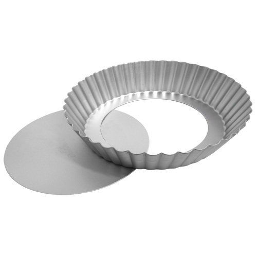 Fat Daddio's 11-Inch Fluted Tart Pans with Removable Bottom - Set of 12 - Perfect for Baking Pies, Tarts, and Quiches at Home or Professional Kitchens