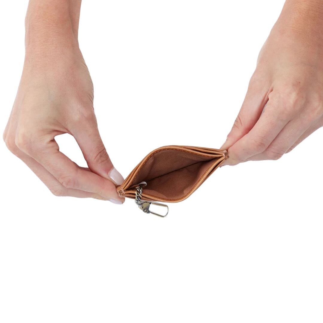 HOBO MAX Slim RFID Blocking Leather Card Holder - Secure & Stylish Wallet for Credit Cards, ID, and Cash - Perfect for Travel, Business, and Everyday Use