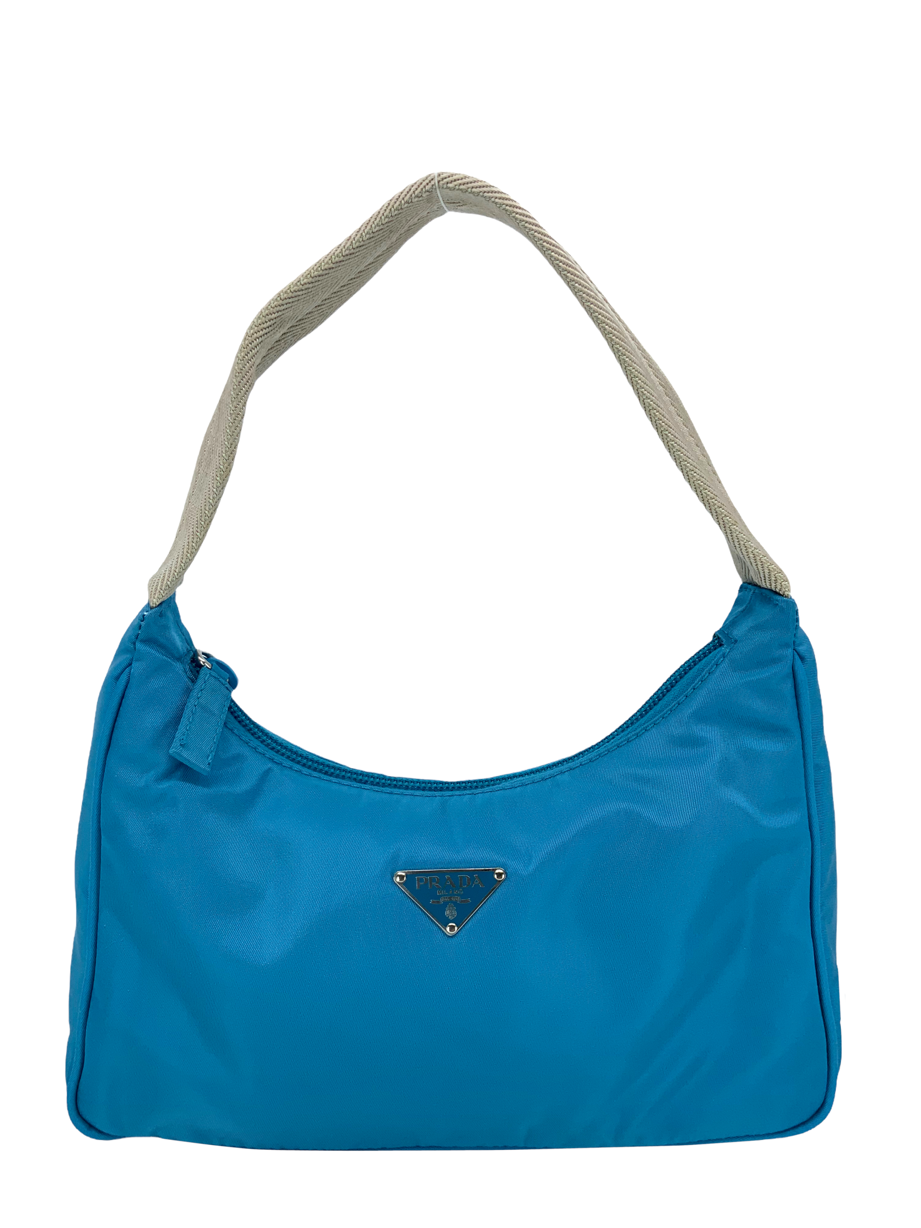 Prada Tessuto Nylon Small Crossbody Bag for Women | Lightweight Sporty Shoulder Purse | Perfect for Gym, Travel & Everyday Use