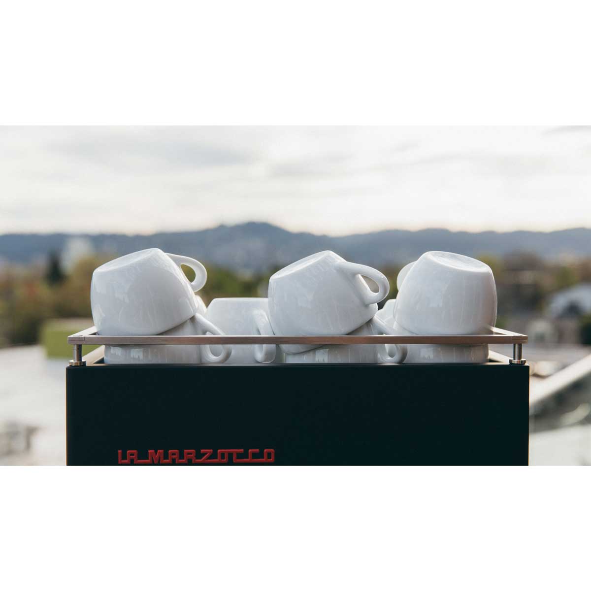 La Marzocco Linea Mini Espresso Machine Stainless Steel Cup Rail - Perfect for Home Baristas & Coffee Shops