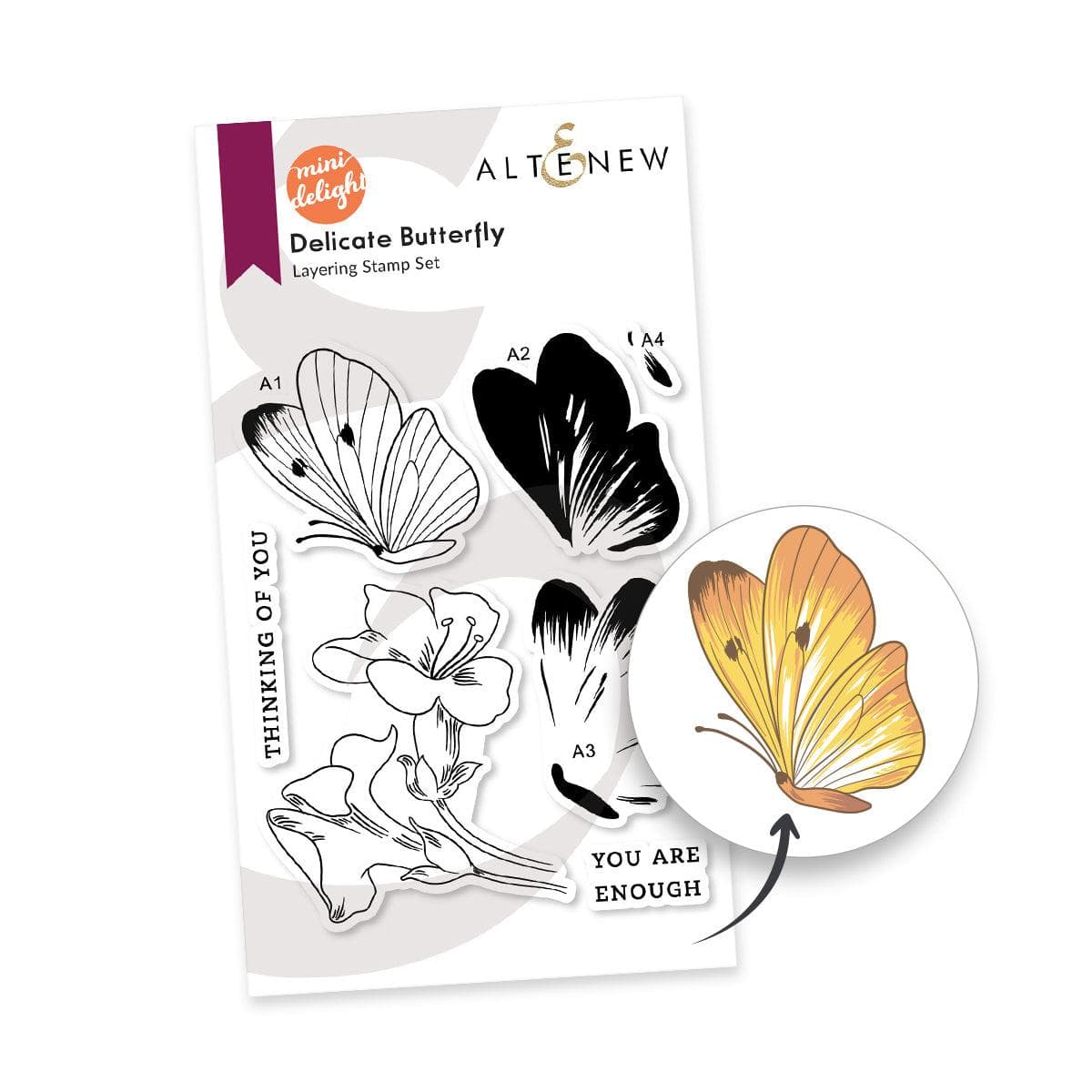 Mini Delight: Delicate Butterfly Stamp & Die Set for Card Making, Scrapbooking & DIY Crafts - Perfect for Handmade Greeting Cards, Wedding Invitations & Paper Crafts