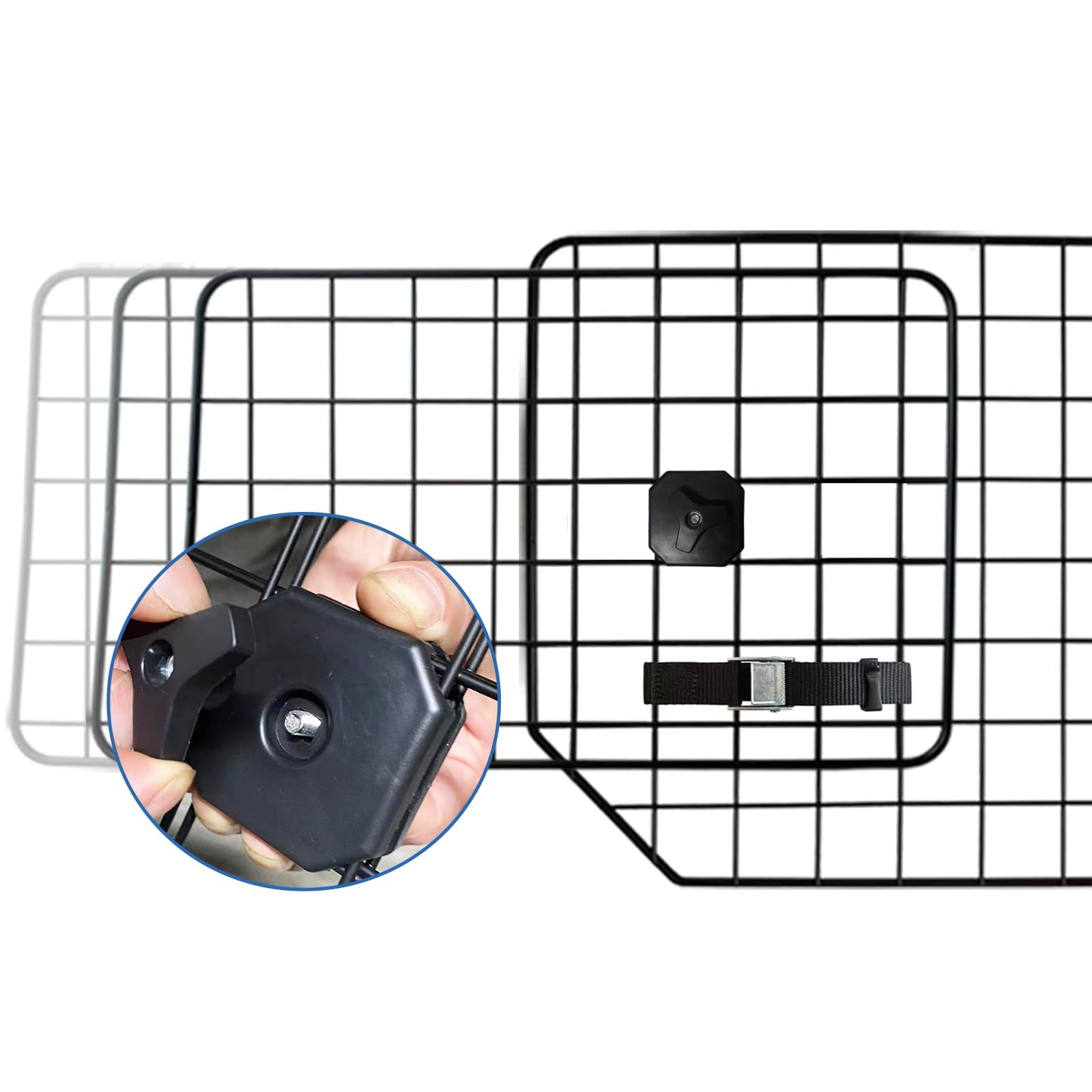Universal MBR&MBS Dog Barrier for SUVs & Vans - Adjustable Heavy-Duty Pet Gate for Safe Travel