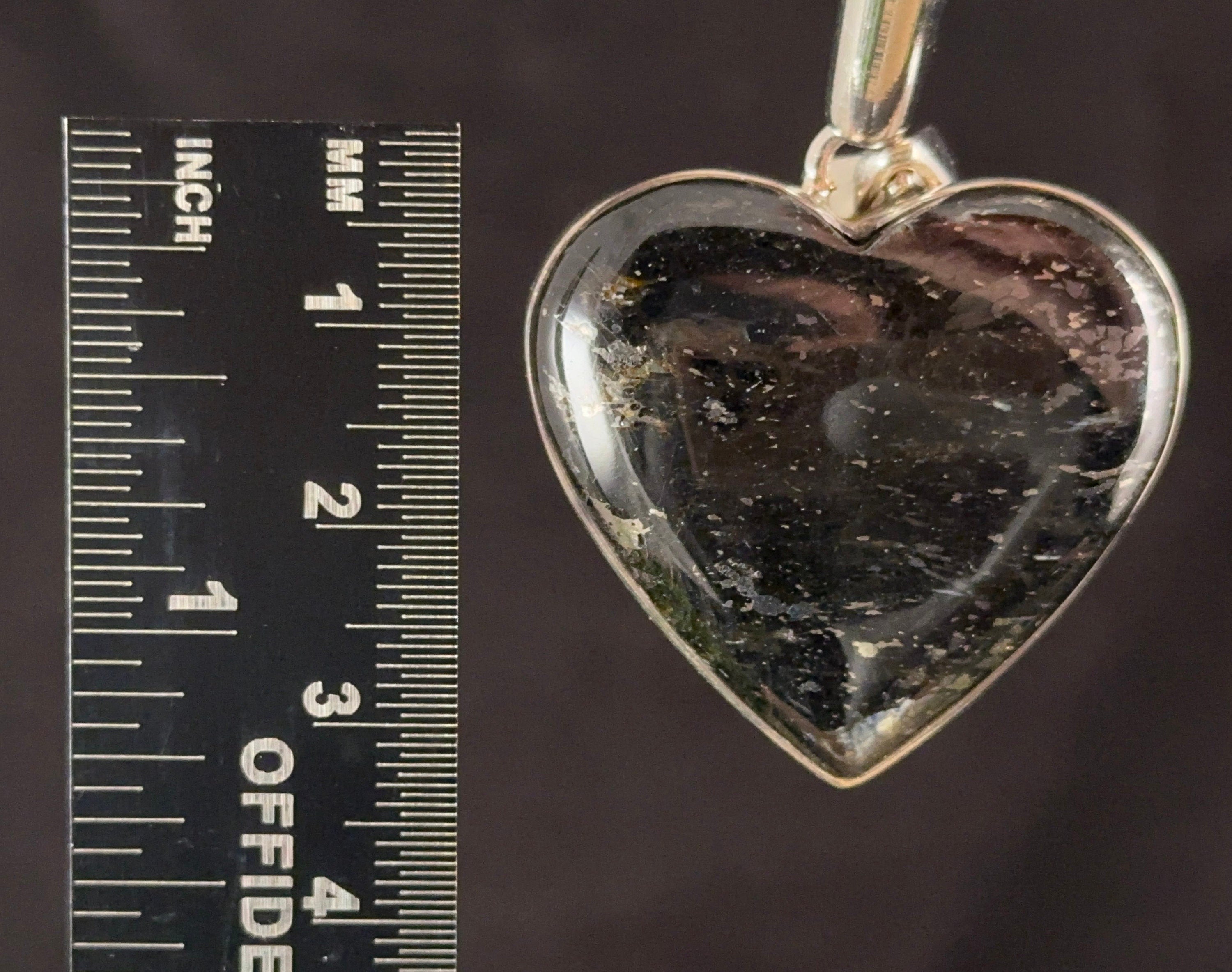 NUUMMITE Crystal Pendant Necklace - Sterling Silver Heart Cabochon Healing Stone Jewelry | Spiritual Protection & Energy Healing Gift for Men & Women | Perfect for Meditation, Yoga & Everyday Wear