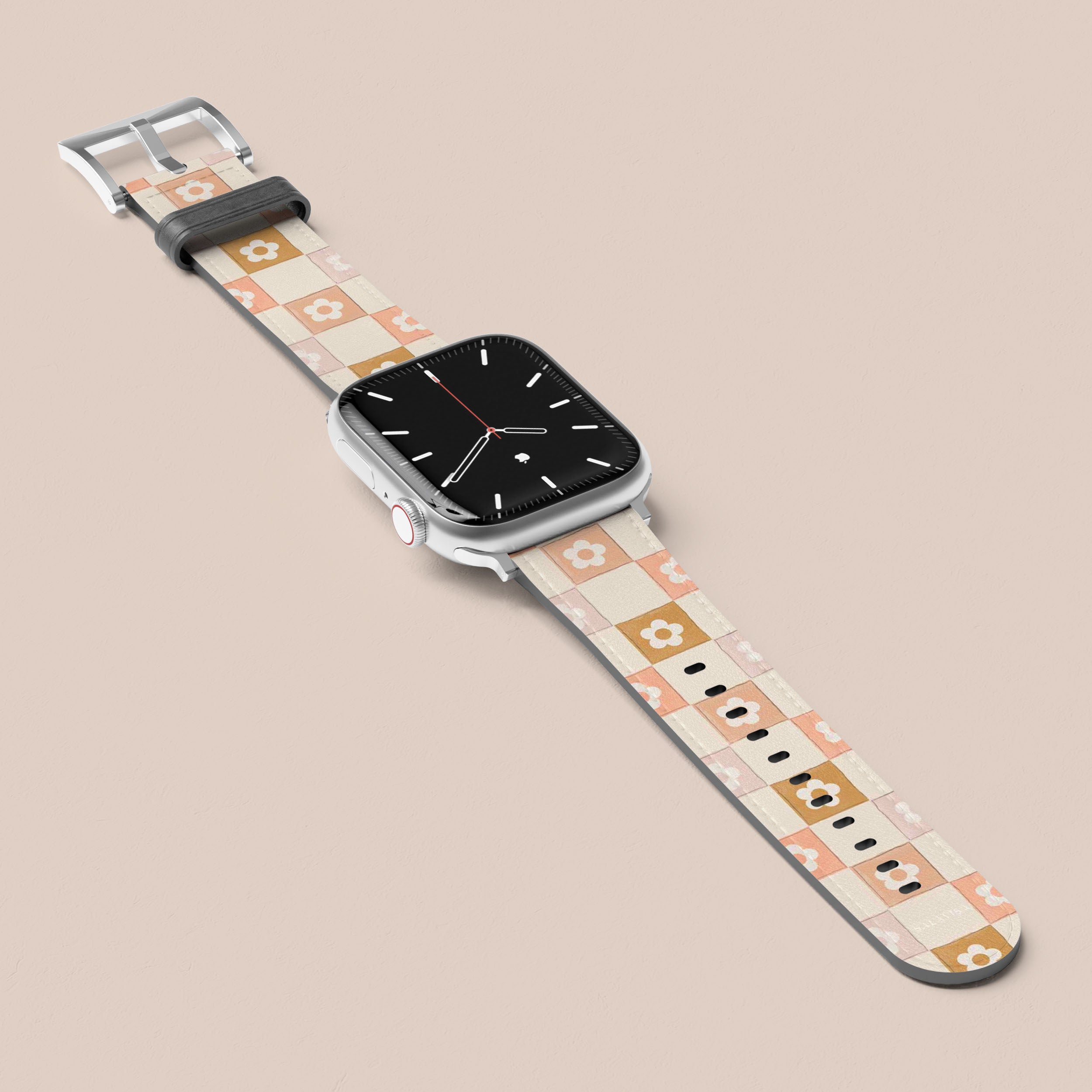 Luxury Beige Apple Watch Band - Soft Silicone Strap for Women & Men, Compatible with All Apple Watch Models - Perfect for Workouts, Office & Everyday Wear
