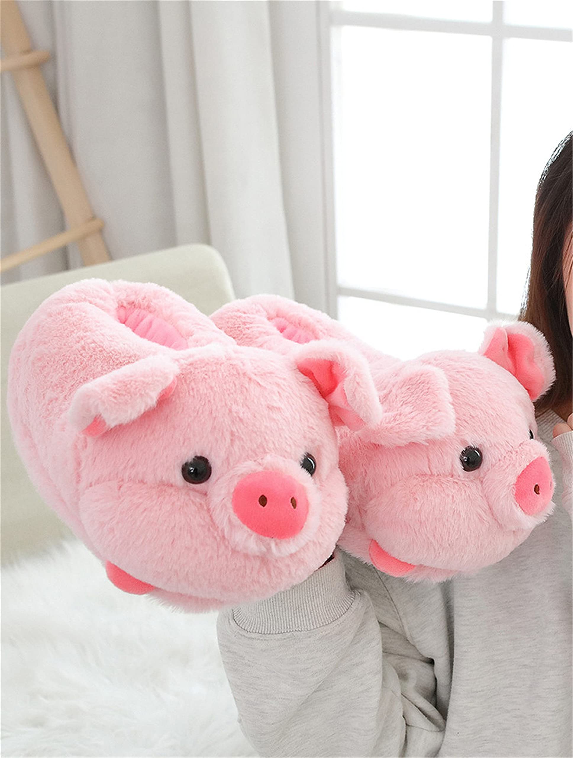 Cozy Animal Slippers for Women - Pig, Hamster & Shark Design Warm Winter House Shoes | Perfect for Indoor Comfort, Lounge Wear & Gift Giving