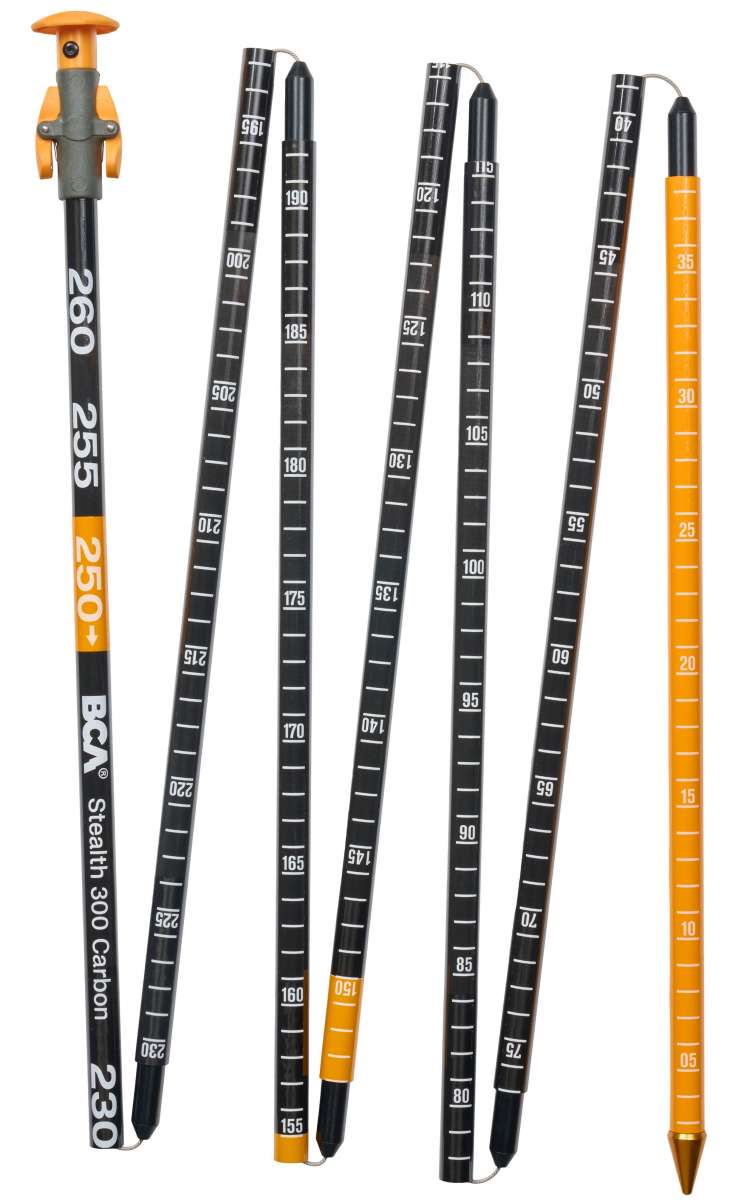 BCA Stealth 300 Carbon Probe 2024 - Lightweight Avalanche Safety Gear for Backcountry Skiing & Snowboarding