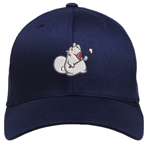 Beaver Golf Embroidered Baseball Cap - Adjustable Dad Hat for Men & Women - Perfect for Golfing, Outdoor Activities and Casual Wear