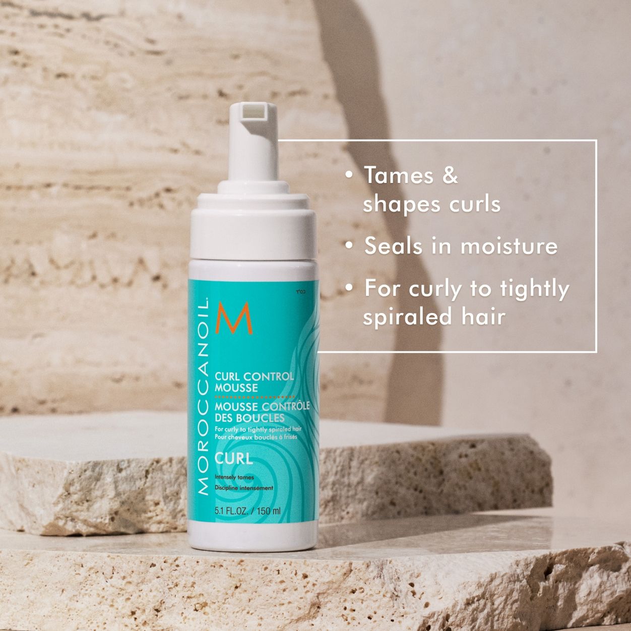 Best Curl Defining Mousse for Natural Hair - Hydrating & Frizz Control Styling Foam for Curly & Wavy Hair - Perfect for Daily Styling & Salon-Quality Results at Home