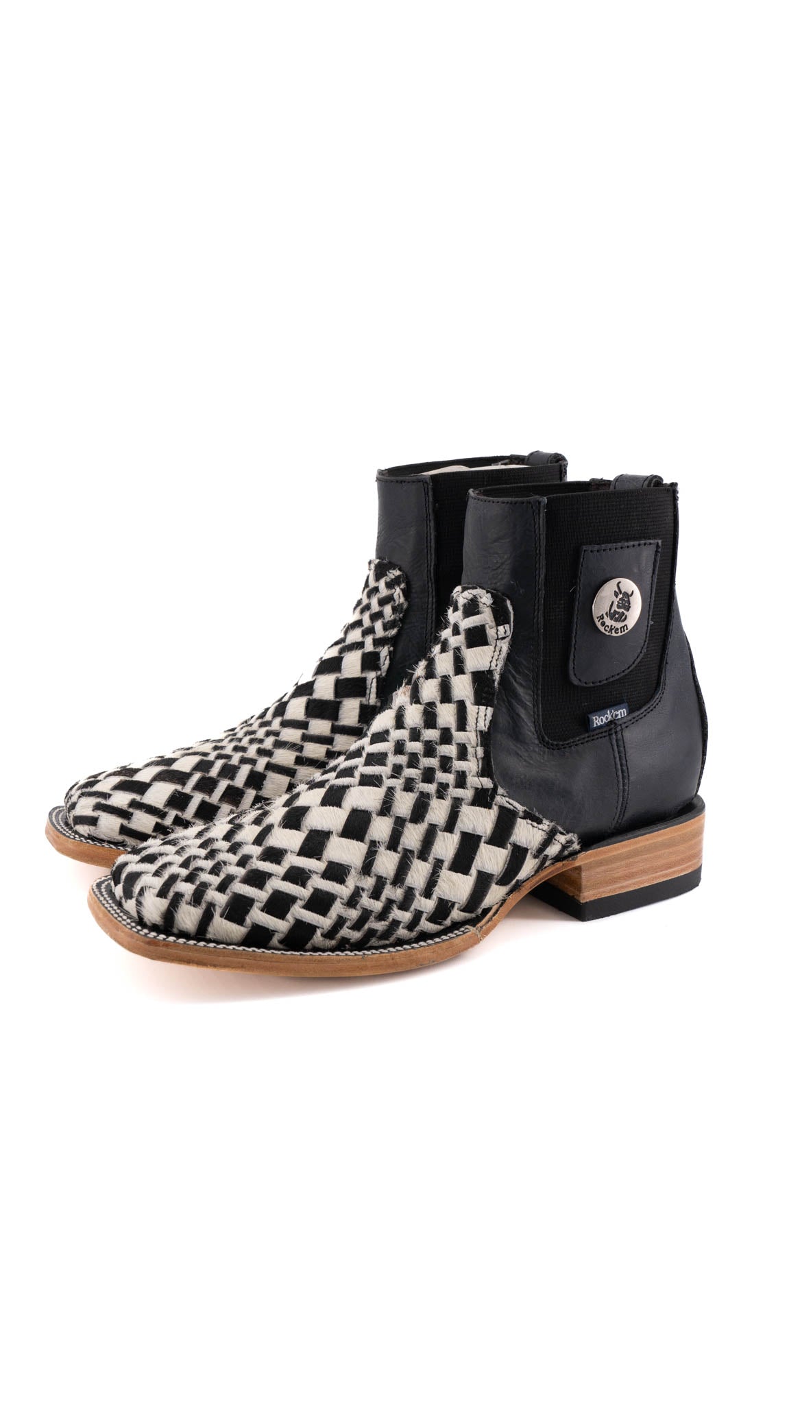 Men's Genuine Cowhide Leather Boots - Size 6, Square Toe Design for Comfort & Style | Western Fashion, Work Boots & Casual Wear | Durable Footwear for Outdoor Activities & Everyday Use