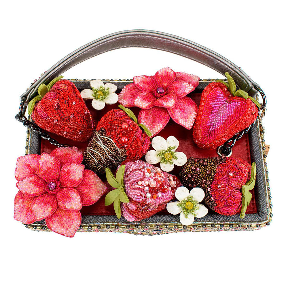 Stylish Mary Frances Berry Beautiful Top Handle Handbag for Women - Perfect for Parties, Weddings & Special Occasions