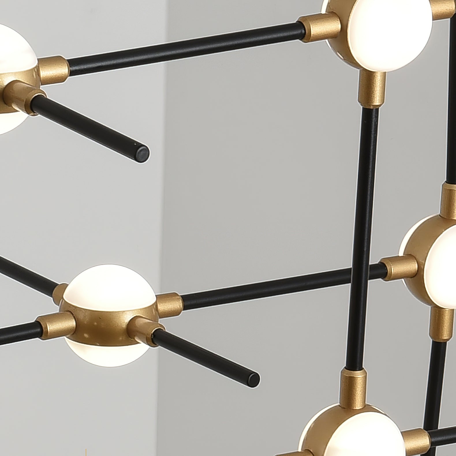 Dorney Floating Ball Chandelier - Modern Crystal Glass Ceiling Light Fixture for Dining Room, Living Room, Bedroom & Entryway | Elegant Home Decor Lighting for Weddings, Restaurants and Luxury Spaces