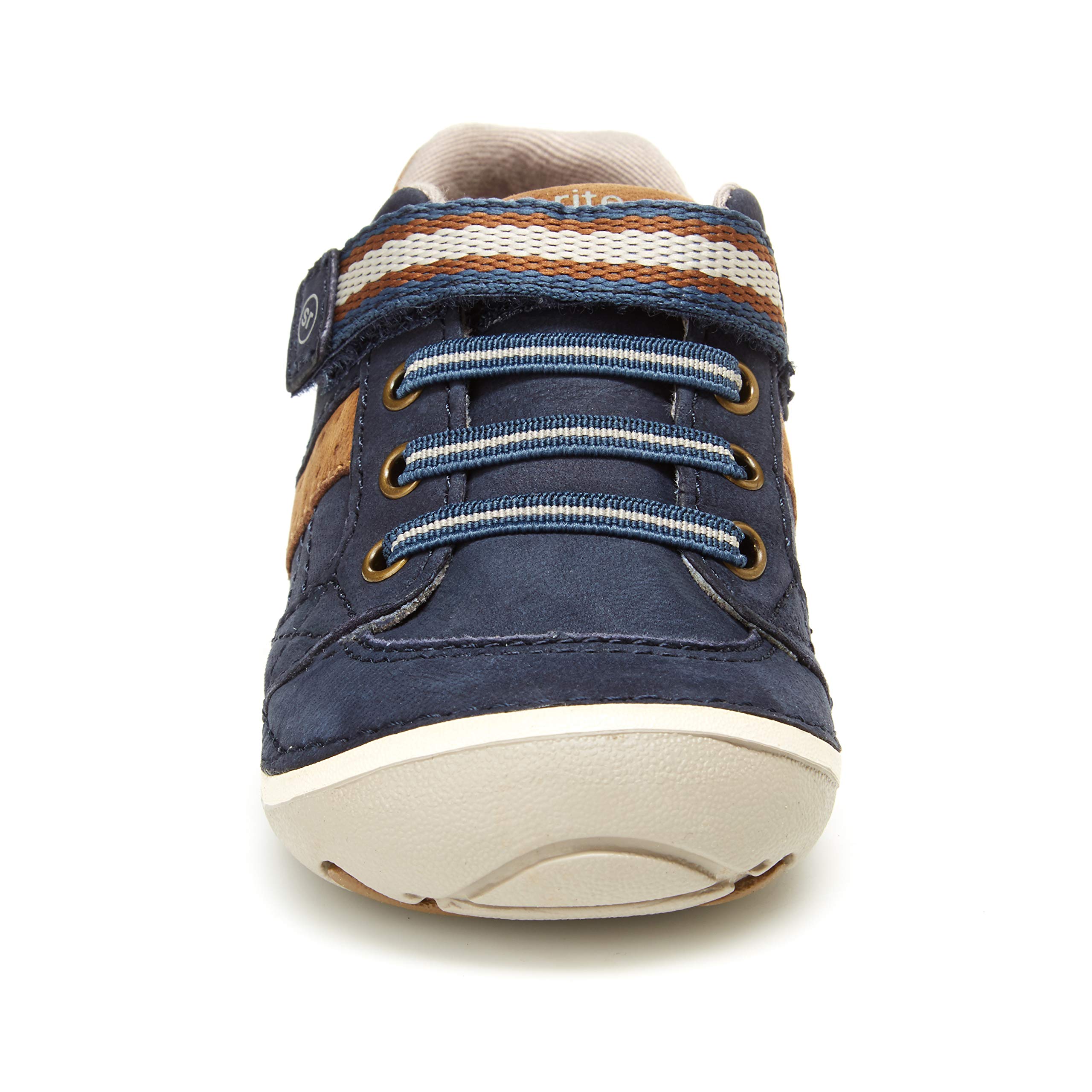 Stride Rite Artie Lightweight Leather Sneakers for Toddler Boys - Comfortable Walking Shoes for Playground, Park & Everyday Wear