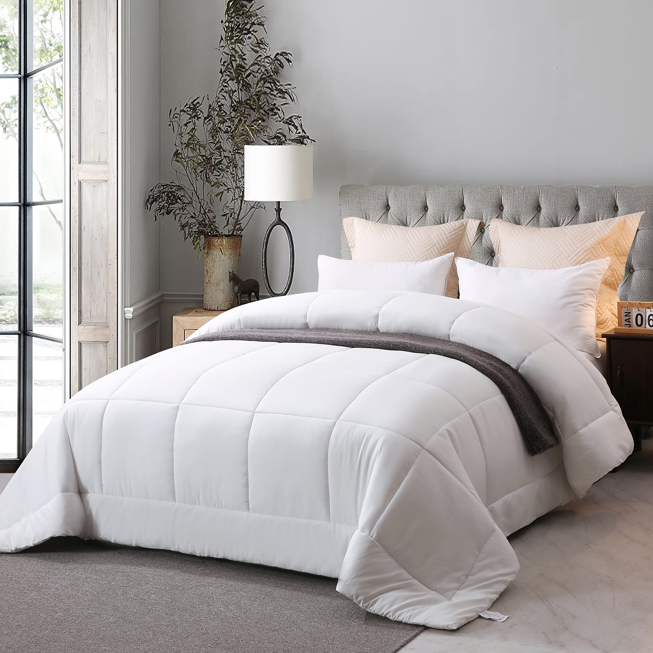 Shatex Ultra Soft Microfiber Polyester Twin Comforter Set - 2 Piece Bedding Set for Kids & Teens - Perfect for Dorm Rooms, Guest Beds & Cozy Sleep