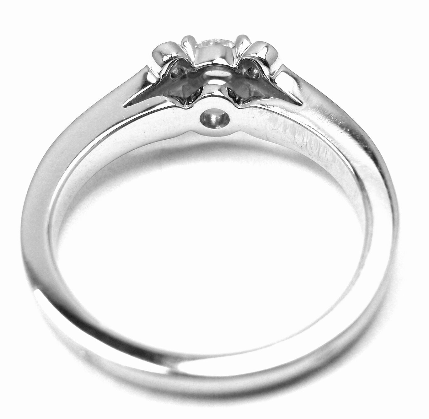 Authentic Cartier Ballerine Platinum 0.24ct Diamond Engagement Ring with Original Box & Papers - Perfect for Proposals, Anniversaries & Special Occasions